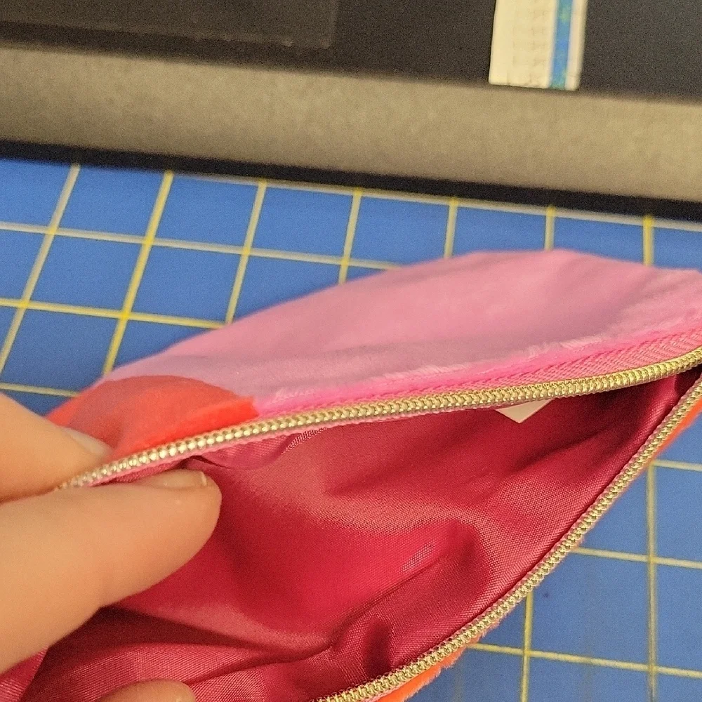Hooray Colorblock Pink & Red Zipper 8